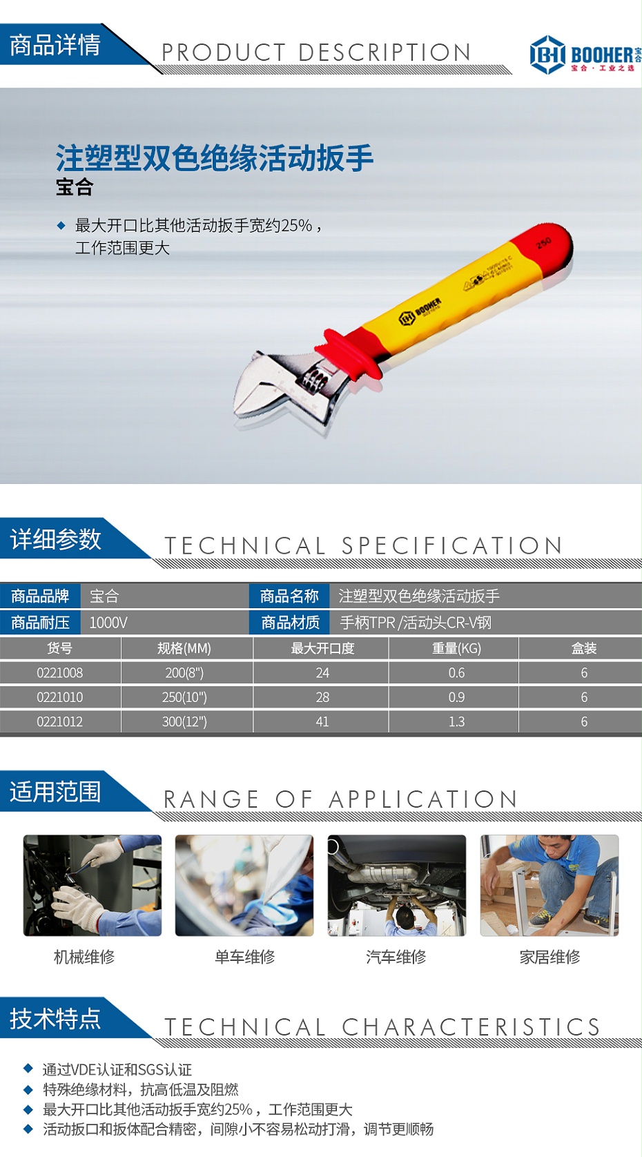 寶合注塑型雙色絕緣活動扳手_01