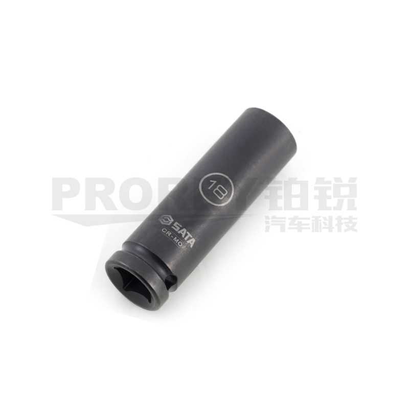 世達(dá) 34411T 1/2英寸系列六角風(fēng)動(dòng)薄壁長(zhǎng)套筒18mm